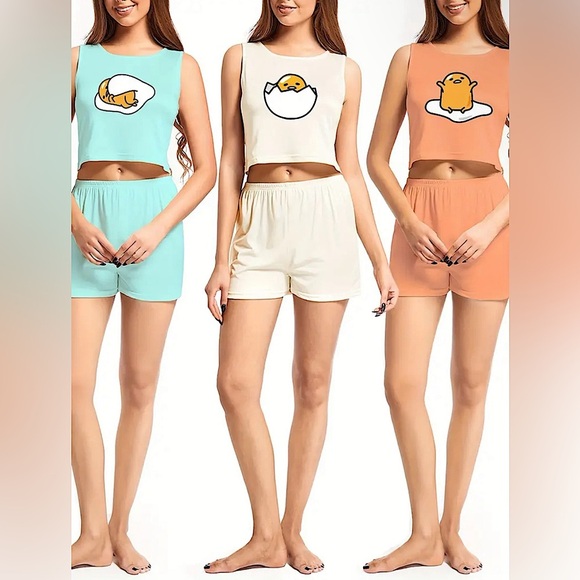 Sanrio Other - Sanrio’s (Lazy Egg)Gudetama Pajama set ( 3 colors available)🌟🌟🌟🌟